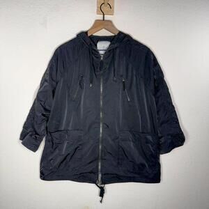 Anthropologie Jacket Women's S Black Hei Hei Uptown Rain